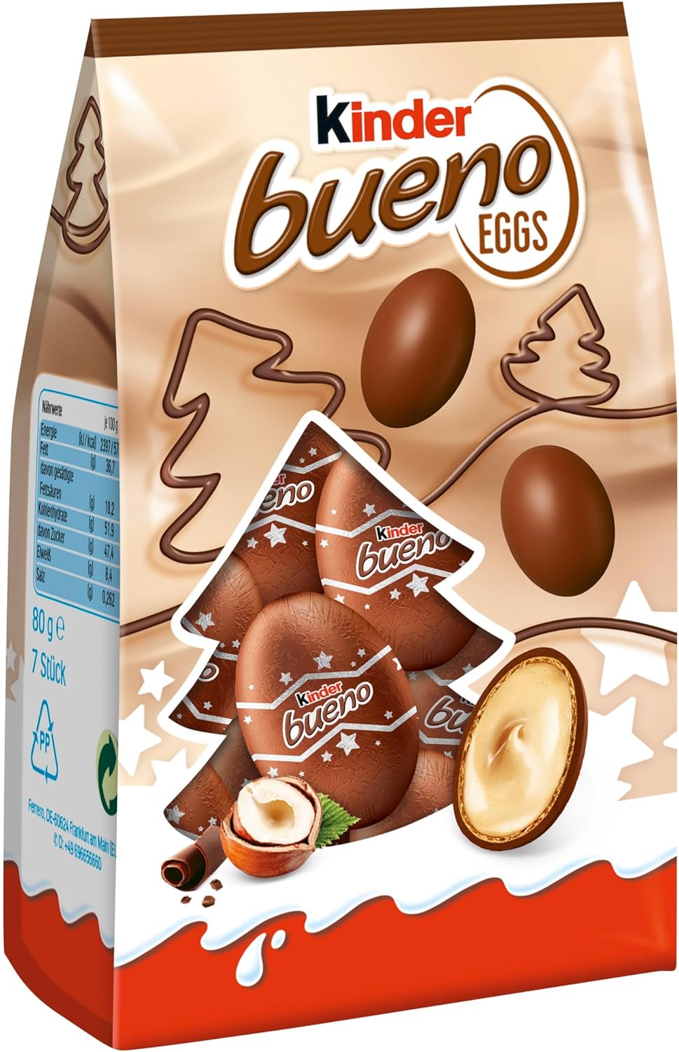 Chocolate Eggs Bundle With Kinder Bueno Eggs Bag 80g (3 Pack)-1