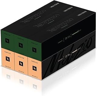 Nespresso Vertuo Coffee Pods, 60 Mixed Pack - 30 Melozio and 30 Stormio Capsules for Nespresso Machines. Make Espressos, Cappuccino, Lattes and Iced Coffee at home. Recyclable Pods