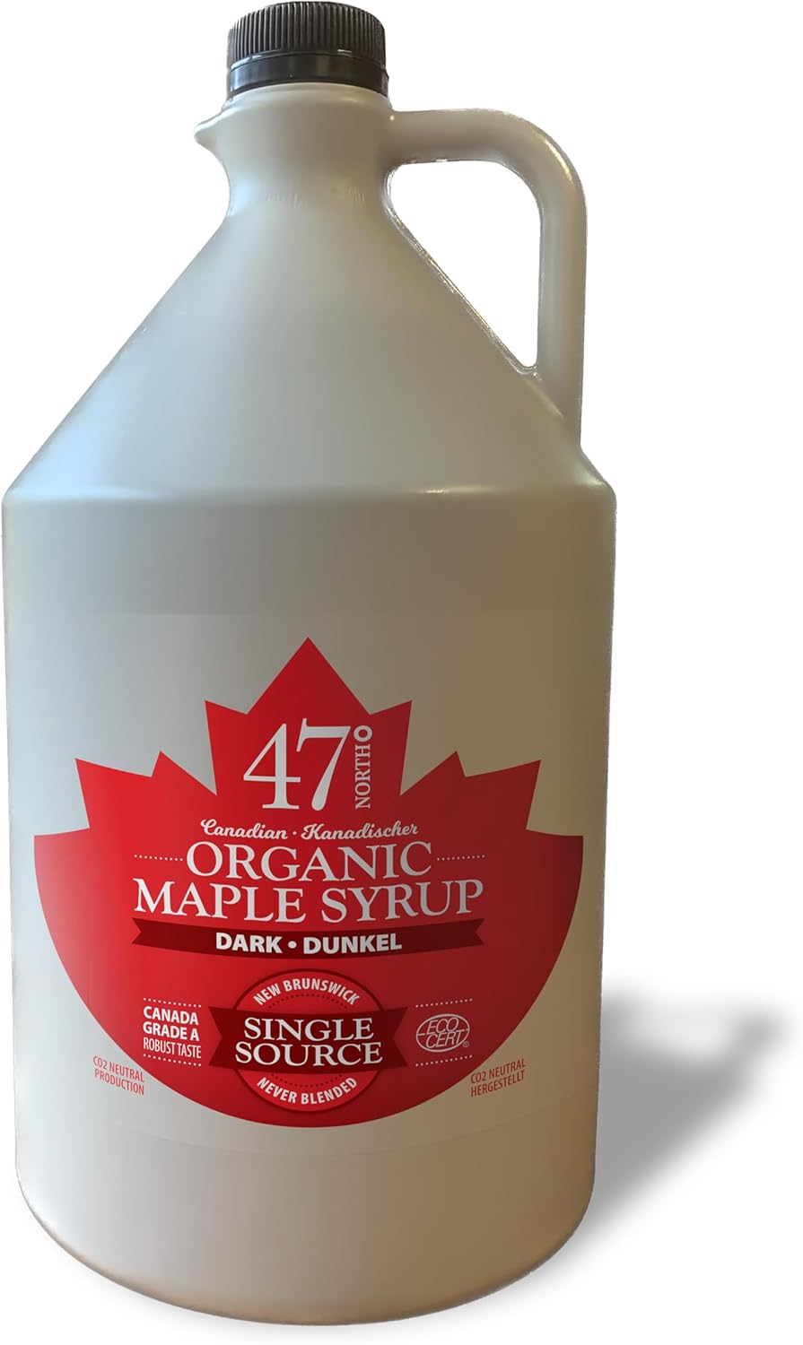 47° North Single Source Canadian Organic Maple Syrup Grade A 4l (4l, Dark Robust)-0