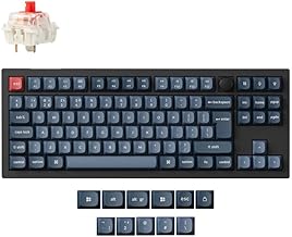 Keychron V3 Max 80% TKL QMK/VIA Wireless Custom Mechanical Keyboard (UK ISO Layout) (Gateron Jupiter Red)