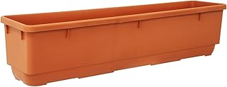 simpa 90cm Terracotta Brown Universal Trough Planter 90cm (L) x 20cm (H) x 19.5cm (D)