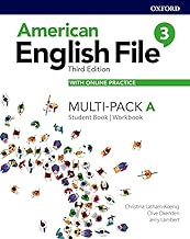 American English File Level 3 Student Book/Workbook Multi-Pack A with Online Practice