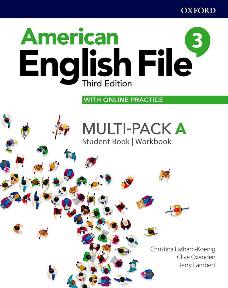 American English File Level 3 Student Book/Workbook Multi-Pack A with Online Practice-0