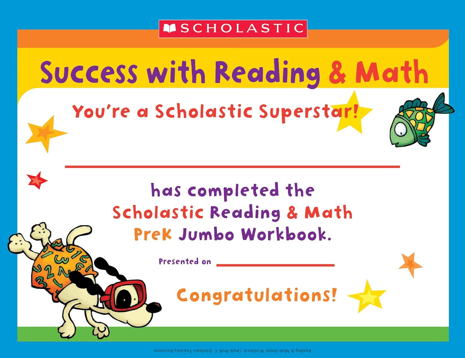 Scholastic Pre-K Reading & Math Jumbo Workbook-16