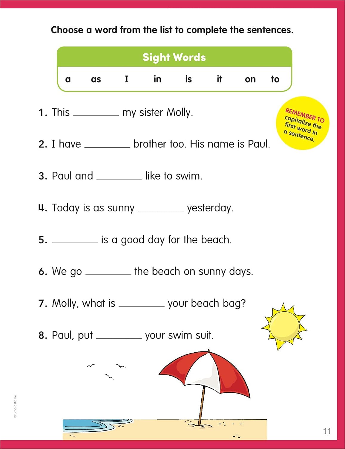 Little Skill Seekers: Sight Words-12