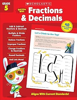 Scholastic Success with Fractions & Decimals Grade 5 Workbook