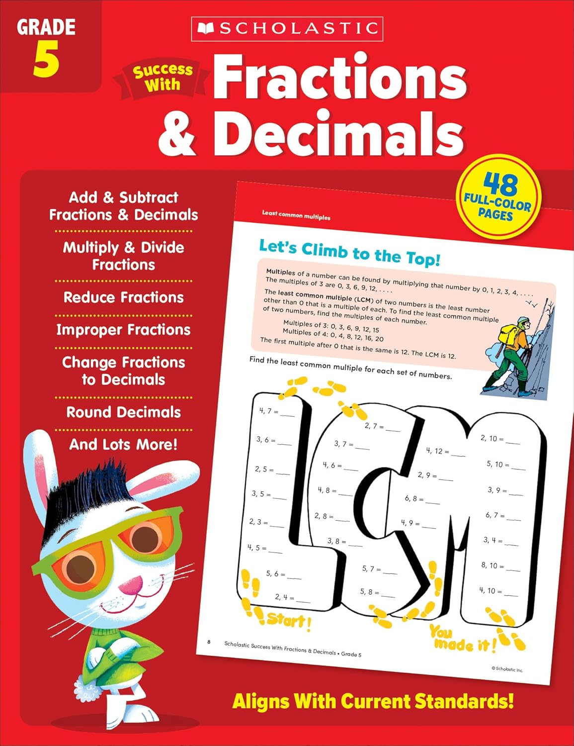 Scholastic Success with Fractions & Decimals Grade 5 Workbook-0