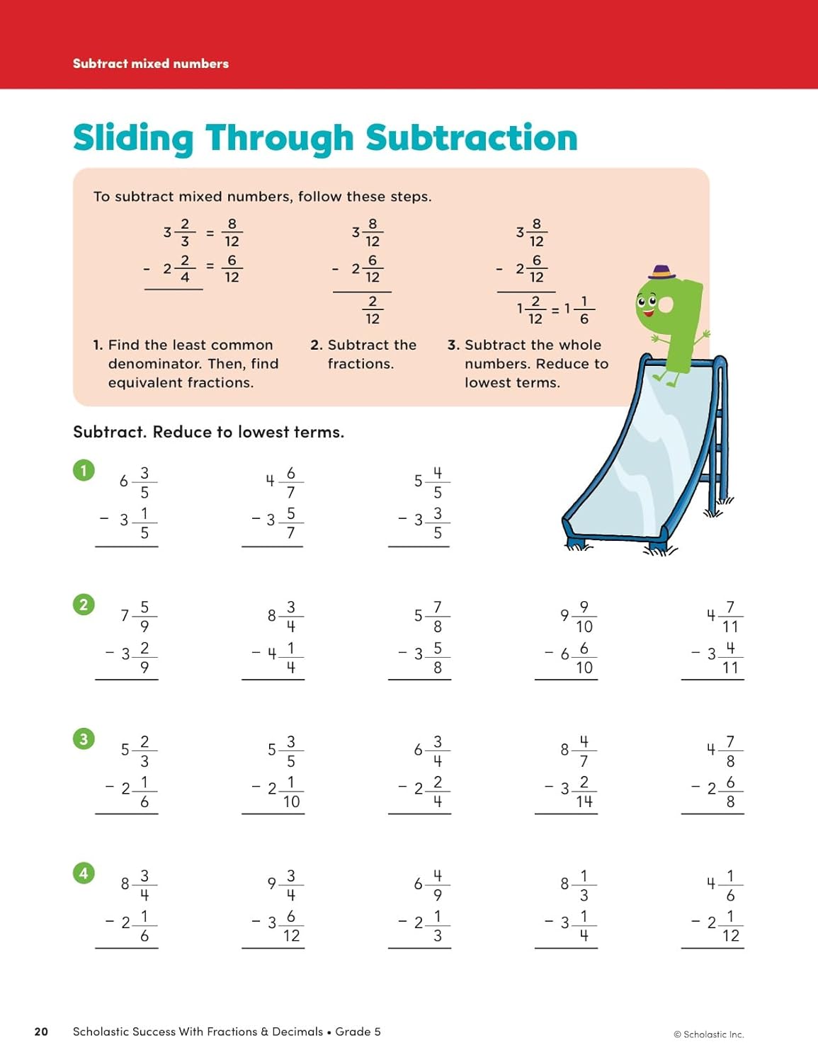 Scholastic Success with Fractions & Decimals Grade 5 Workbook-6