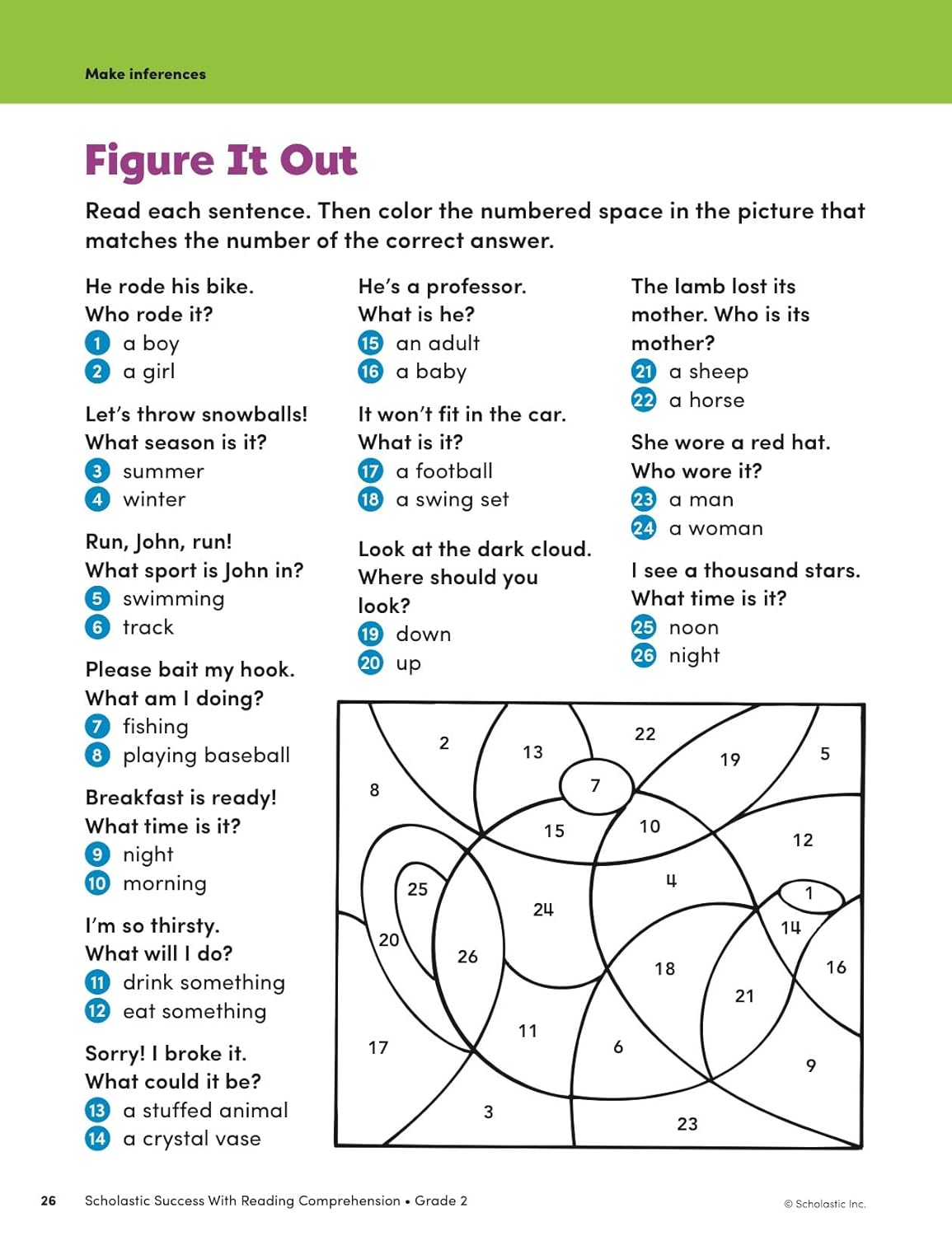 Scholastic Success with Reading Comprehension Grade 2 Workbook (Scholastic, Grade 2)-7