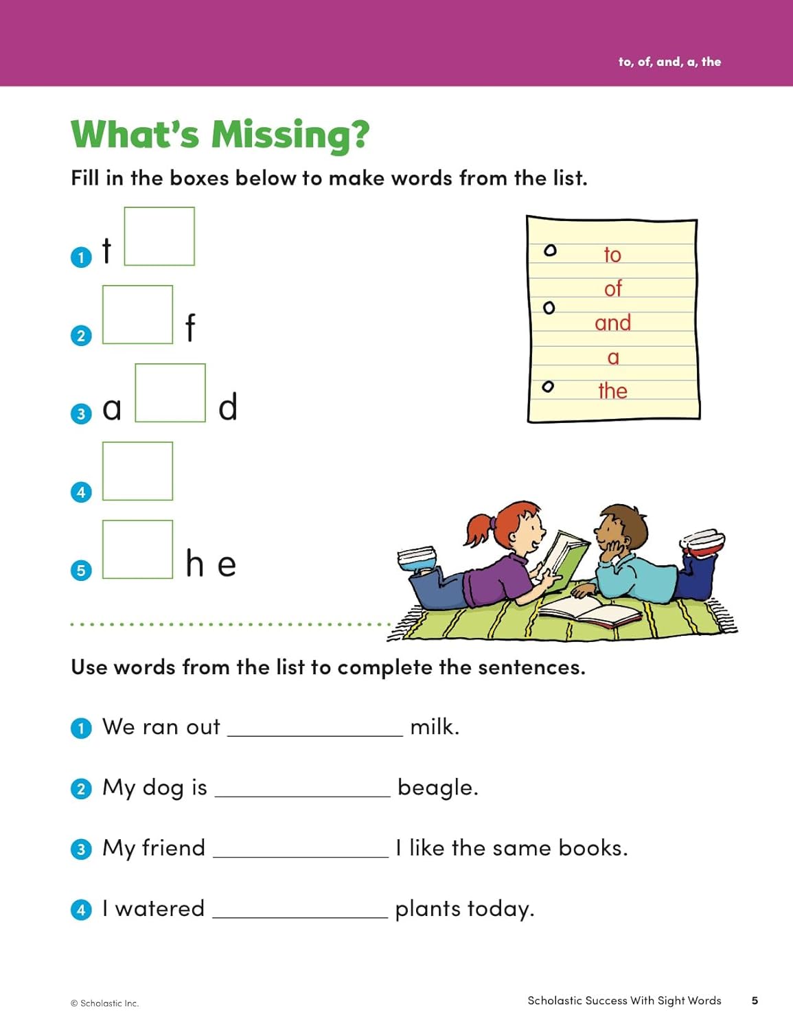 Scholastic Success with Sight Words Workbook-3