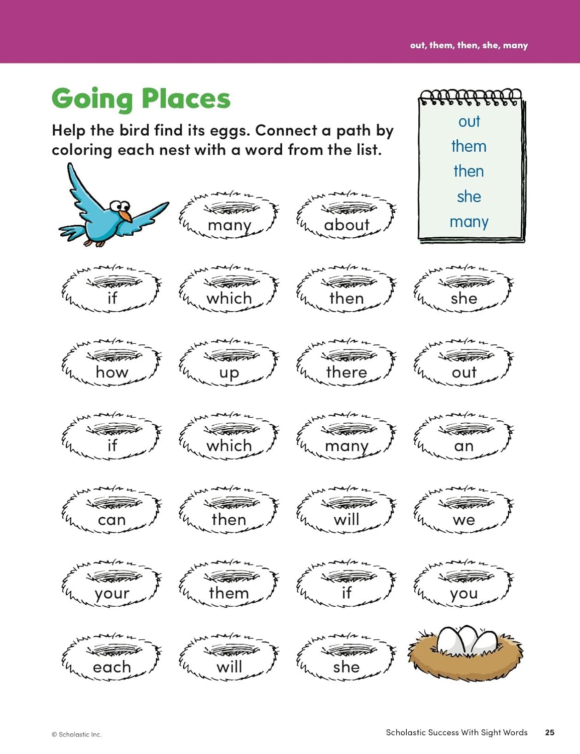 Scholastic Success with Sight Words Workbook-7