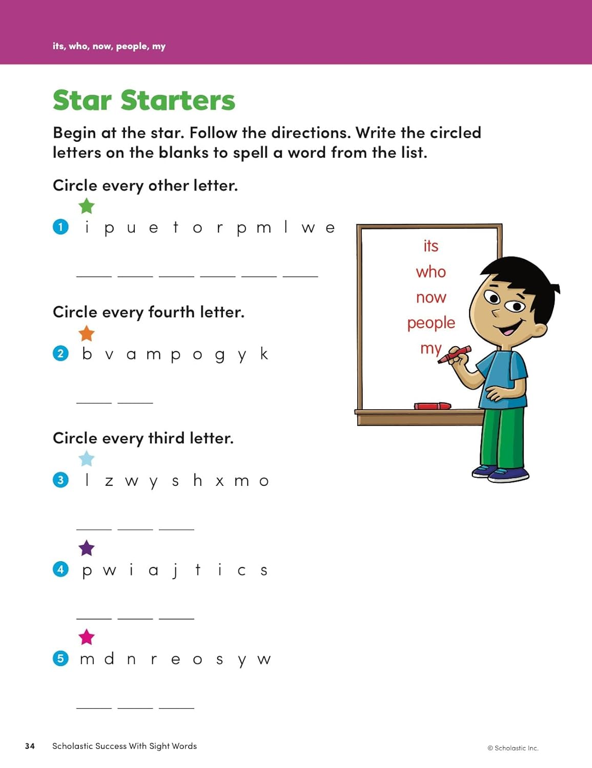 Scholastic Success with Sight Words Workbook-9