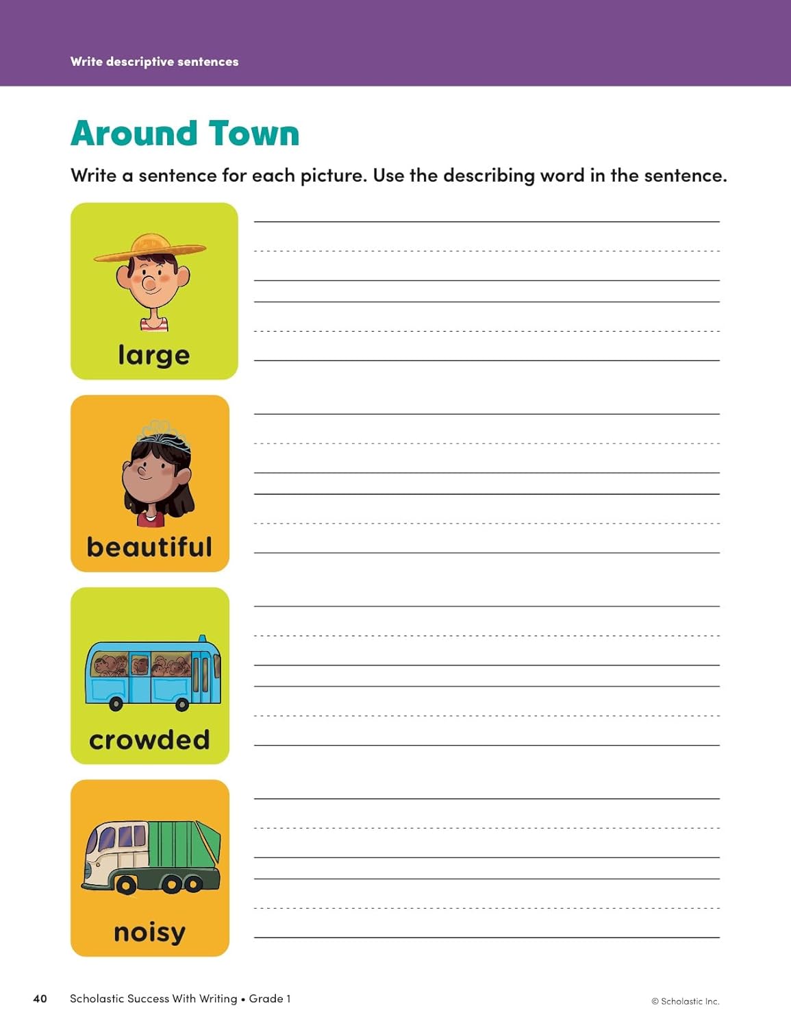 Scholastic Success with Writing Grade 1 Workbook-10