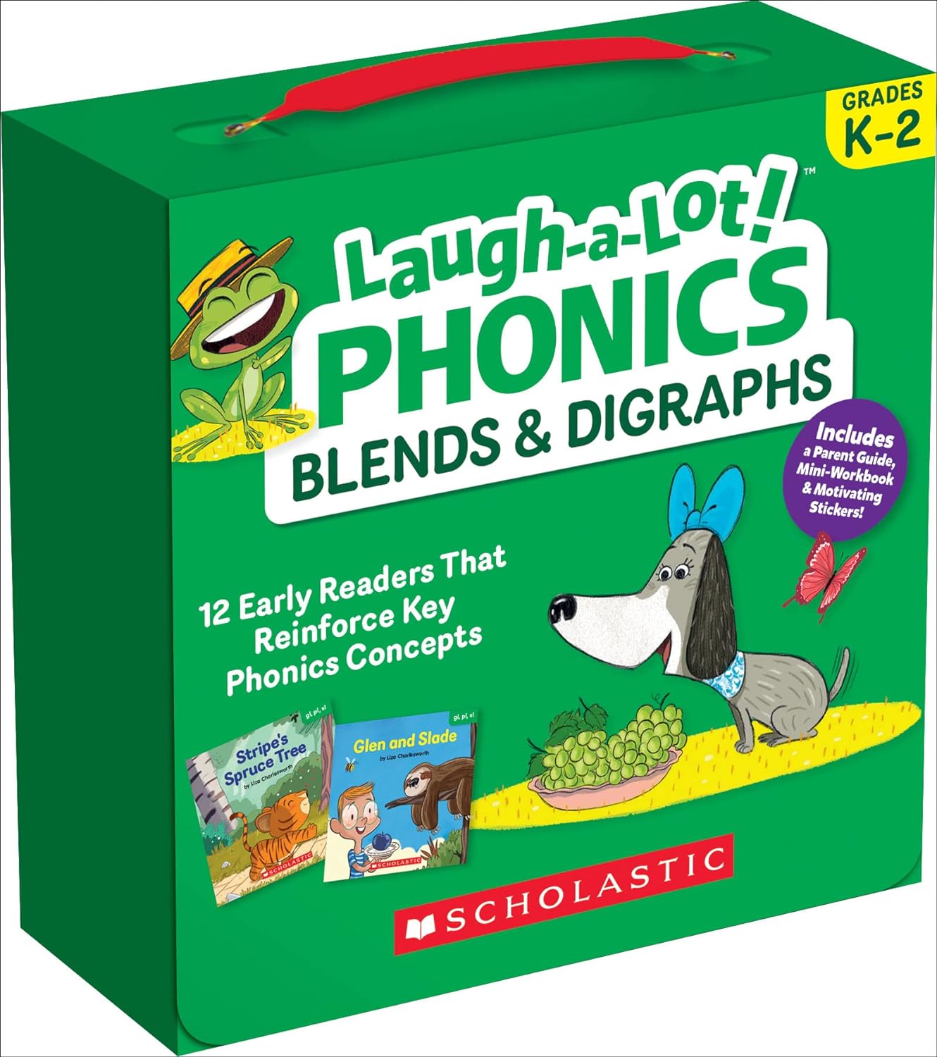 Scholastic Laugh-A-Lot Phonics: Blends & Digraphs (Parent Pack) Boxed Set, Paperback, 12 per Pack (SC-736582)-0