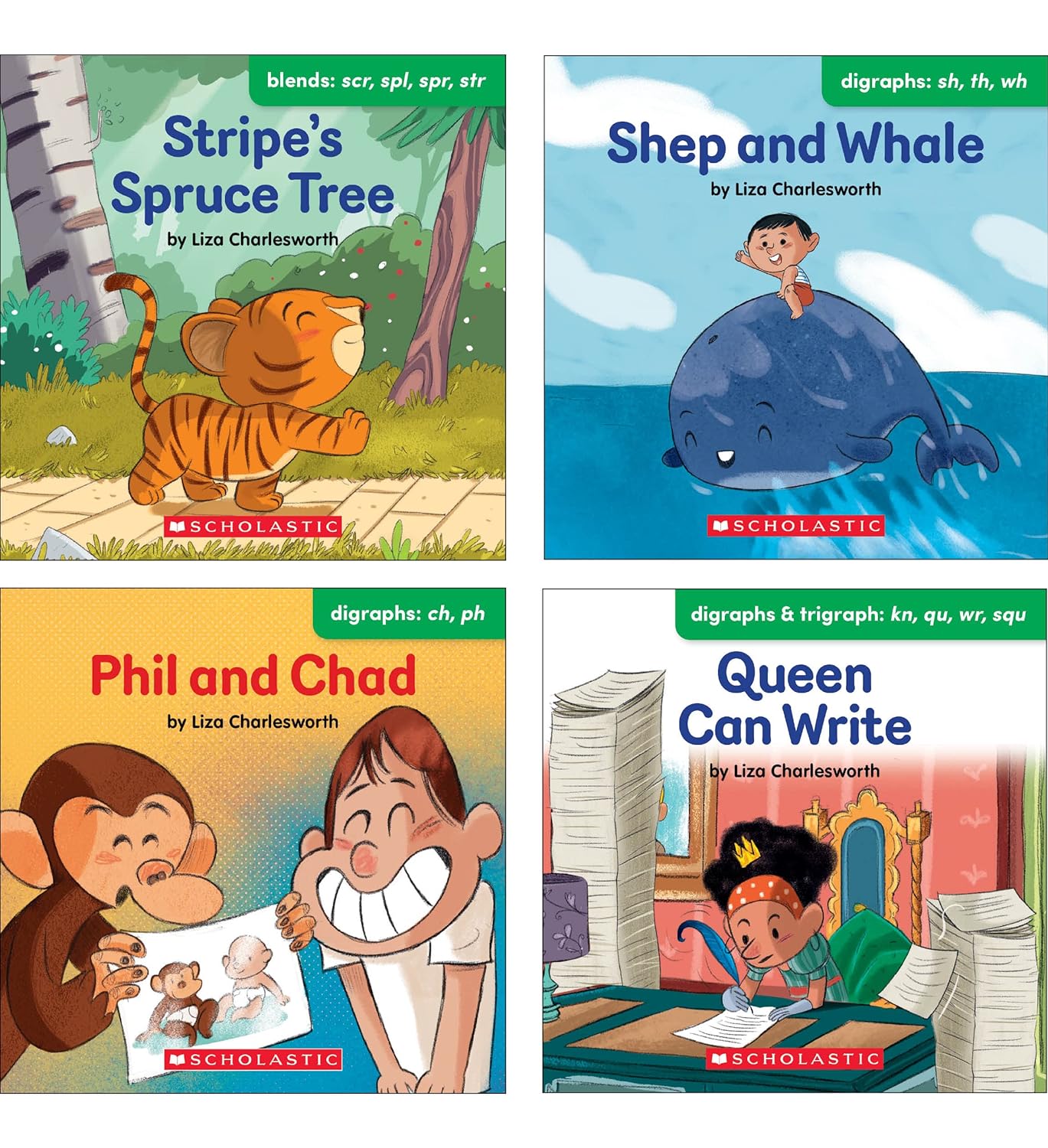 Scholastic Laugh-A-Lot Phonics: Blends & Digraphs (Parent Pack) Boxed Set, Paperback, 12 per Pack (SC-736582)-11