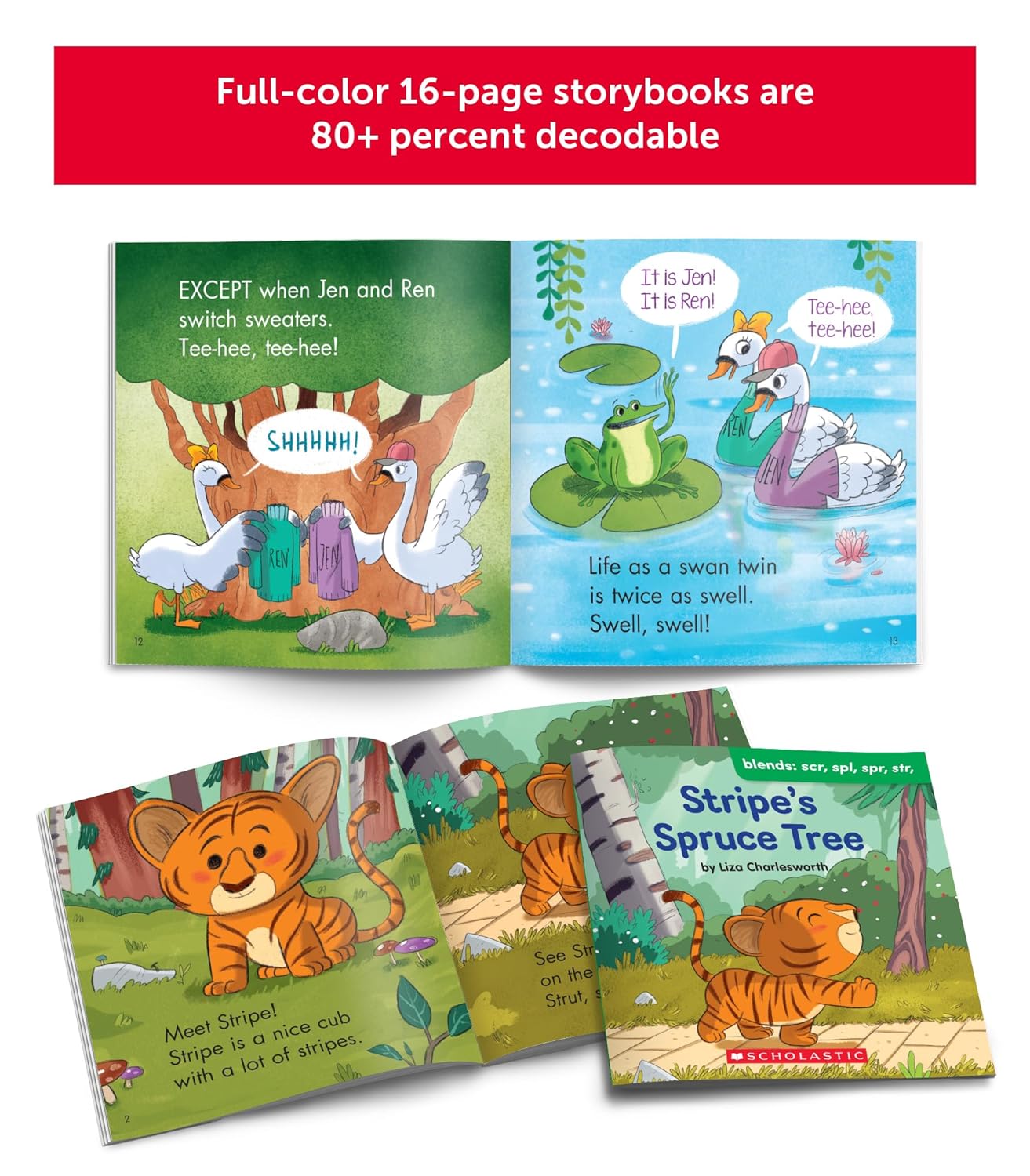 Scholastic Laugh-A-Lot Phonics: Blends & Digraphs (Parent Pack) Boxed Set, Paperback, 12 per Pack (SC-736582)-5