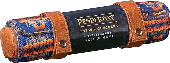 Chronicle Books Pendleton Chess & Checkers Set: Travel-Ready Roll-Up Game (Camping Games, Gift for Outdoor Enthusiasts), 1 EA