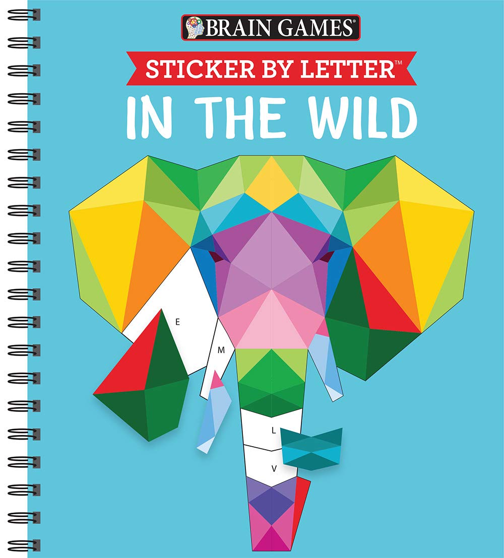 Brain Games - Sticker by Letter: In the Wild (Sticker Puzzles - Kids Activity Book)-0