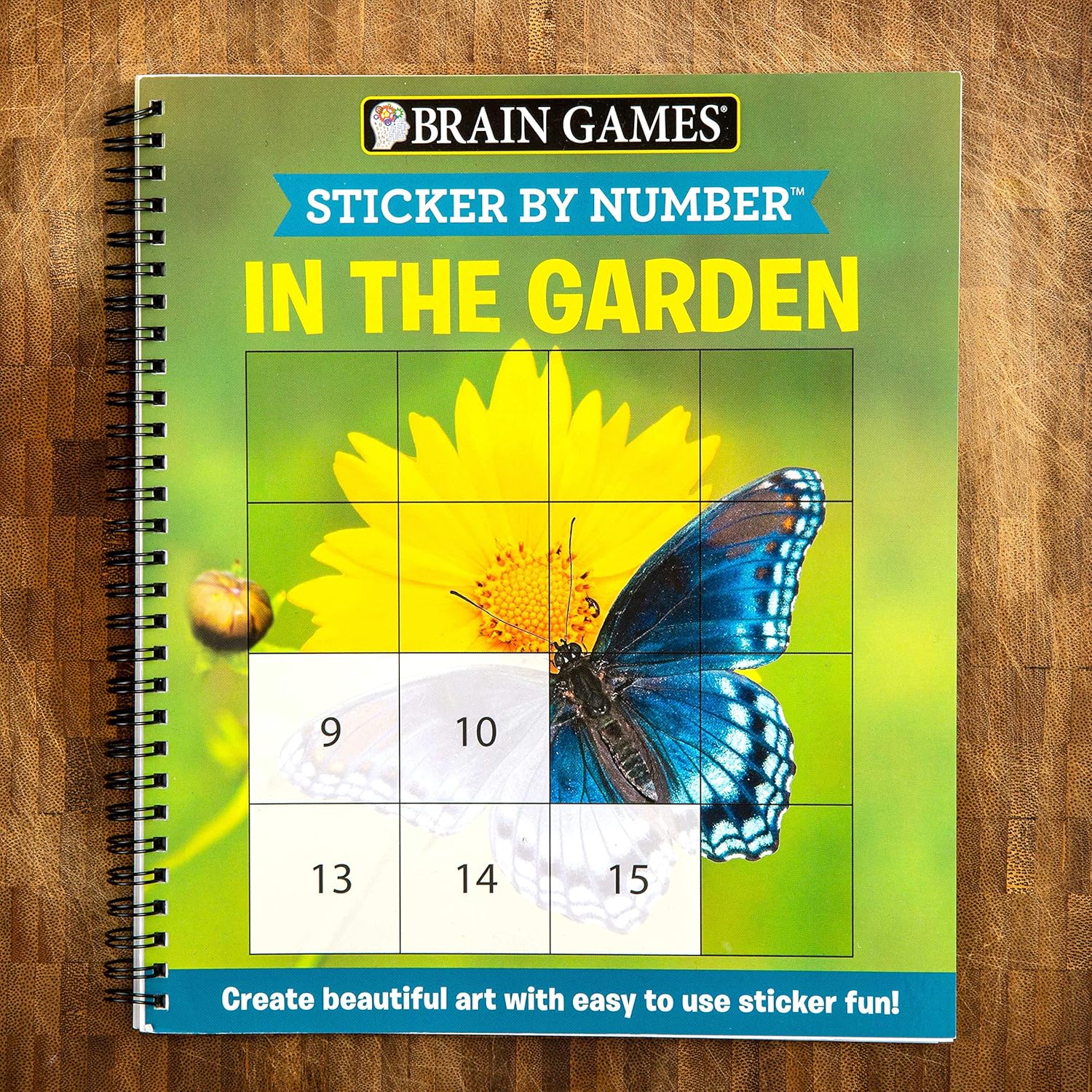 Brain Games - Sticker by Number: In the Garden (Easy - Square Stickers): Create Beautiful Art With Easy to Use Sticker Fun!-5