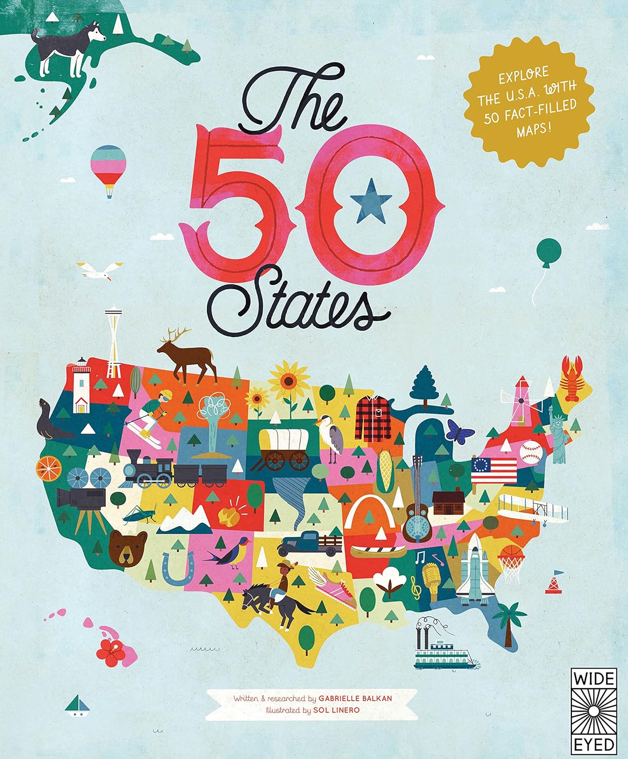 The 50 States: Explore the U.S.A. with 50 fact-filled maps!-0