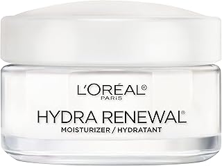 L'Oreal Paris Skincare Hydra-Renewal Face Moisturizer with Pro-Vitamin B5 for Dry Sensitive Skin, All-Day Hydration, 1.7 Oz