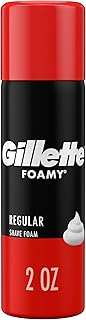 Gillette Foamy Regular Shaving Foam, 2 oz