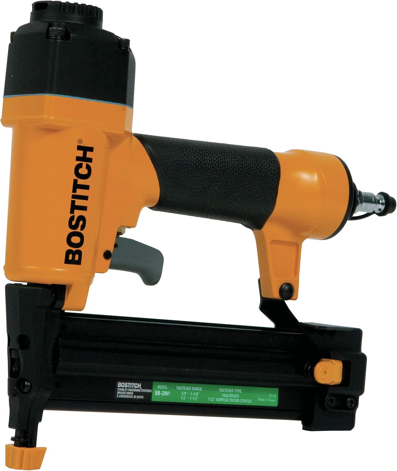 BOSTITCH Brad Nailer 18 Gauge/Narrow Crown Stapler, 2-in-1 (SB-2IN1)-1