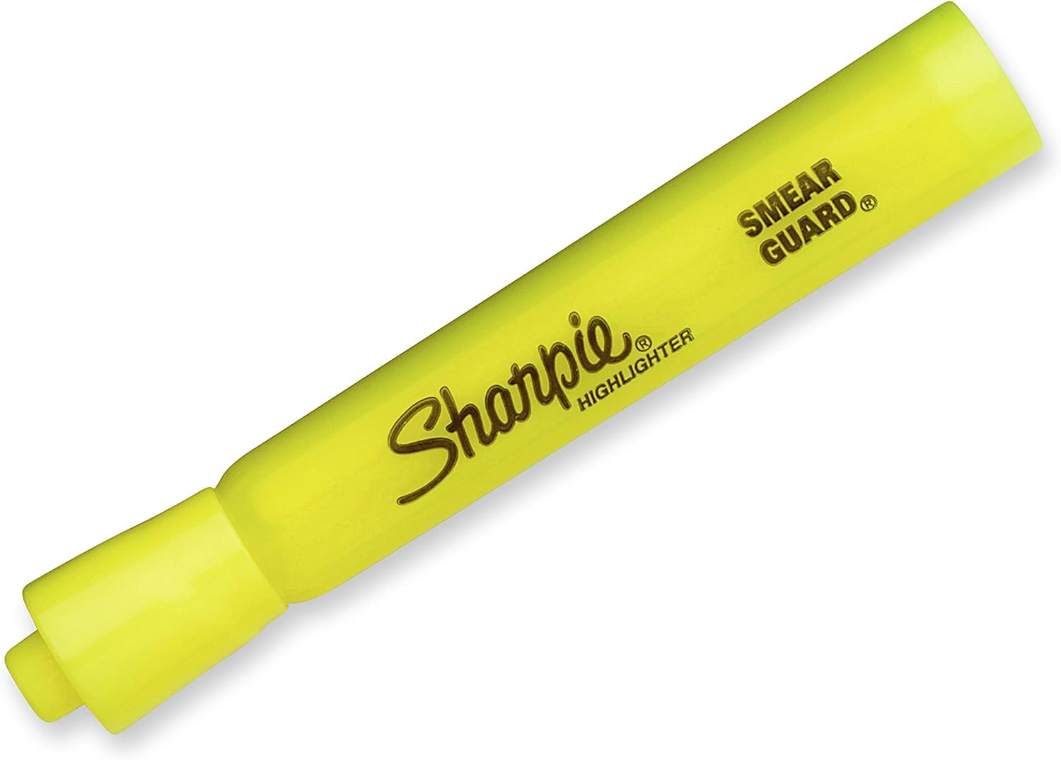 Sharpie Tank Highlighters, Chisel Tip, Fluorescent Yellow, 12 Count-1