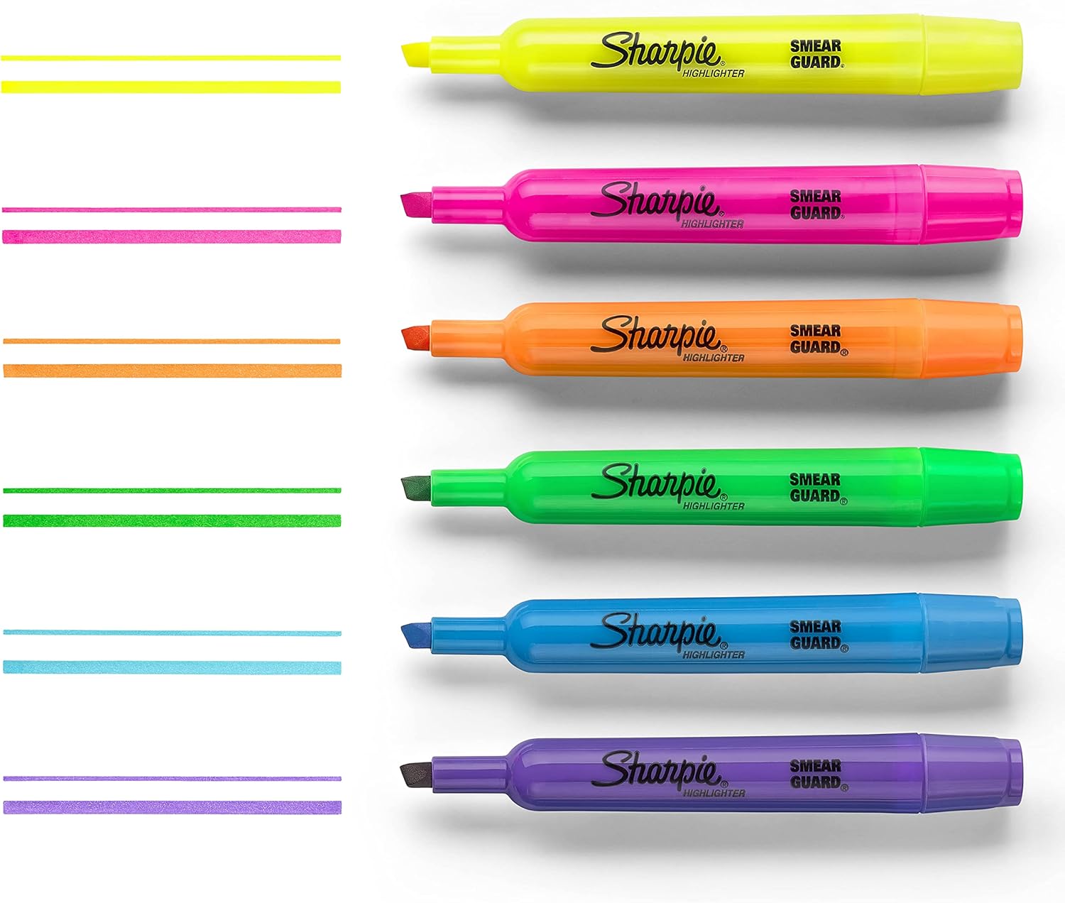 Sharpie Tank Highlighters, Chisel Tip, Fluorescent Yellow, 12 Count-6