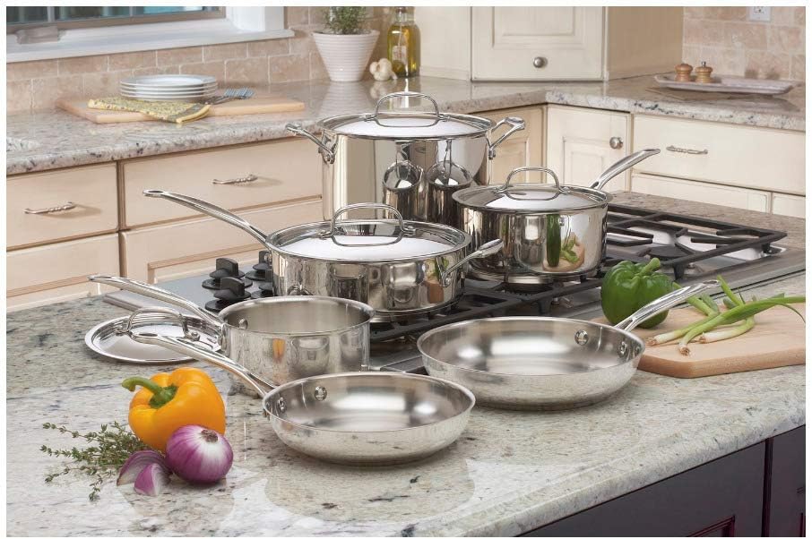 Cuisinart 77-10P1 10-Piece Chef's-Classic-Stainless Collection, Cookware Set-1