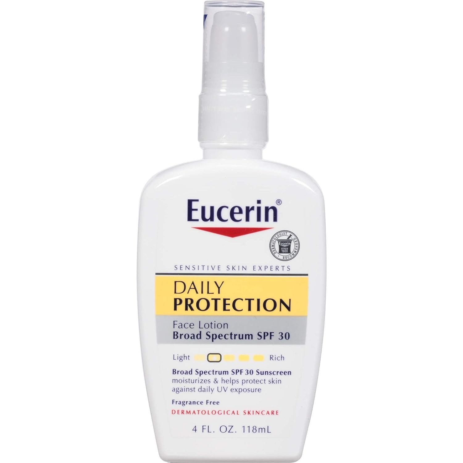 Eucerin Daily Protection Face Lotion, Broad Spectrum SPF 30 Sunscreen Lotion, Face Sunscreen Moisturizes and Helps Protect Sensitive, Dry Skin, Fragrance Free Lotion, 4 Fl Oz, Packaging May Vary-0