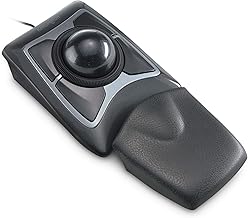 Kensington Expert Trackball Mouse (K64325), Black Silver, 5"W x 5-3/4"D x 2-1/2"H