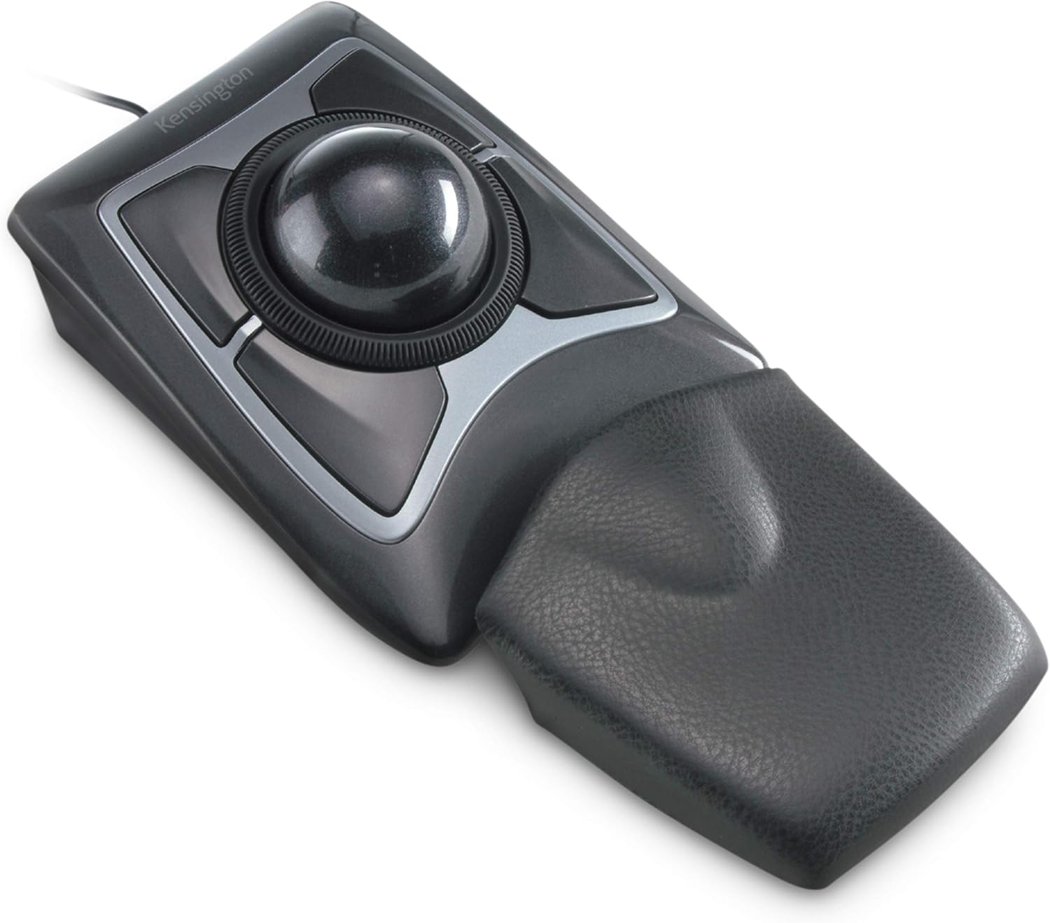 Kensington Expert Trackball Mouse (K64325), Black Silver, 5"W x 5-3/4"D x 2-1/2"H-0