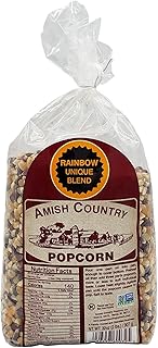 Amish Country Popcorn | 2 lb Bag | Rainbow Popcorn Kernels | Old Fashioned, Non-GMO and Gluten Free (Rainbow - 2 lb Bag)