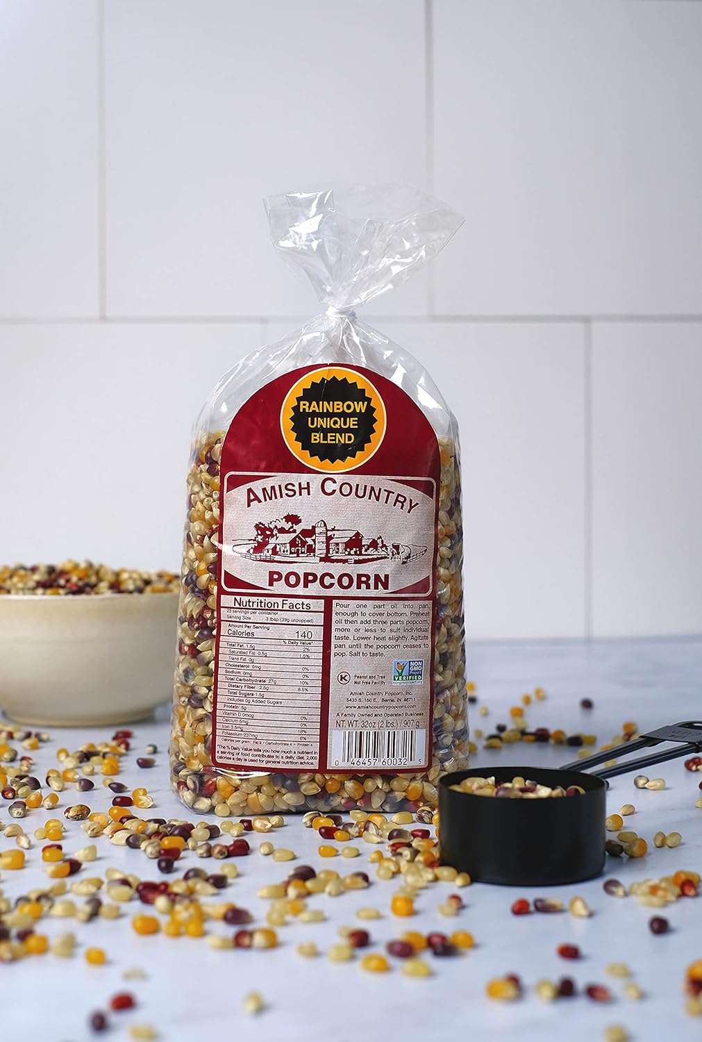 Amish Country Popcorn | 2 lb Bag | Rainbow Popcorn Kernels | Old Fashioned, Non-GMO and Gluten Free (Rainbow - 2 lb Bag)-1