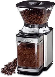 CUISINART Coffee Grinder, Electric Burr One-Touch Automatic Grinder with18-Position Grind Selector, Stainless Steel, DBM-8P1