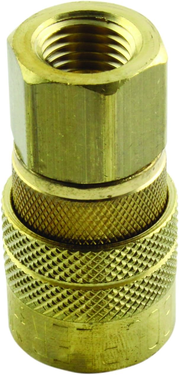 Milton (S-715) 1/4" FNPT Female M-Style KWIK-CHANGE Coupler , Red-2