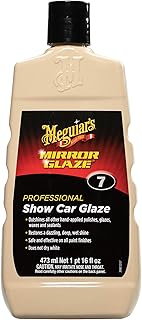 Meguiar's M716 Mirror Glaze Show Car Glaze, Exceptional Polish Restores a Deep Wet Shine - 16 Oz Bottle