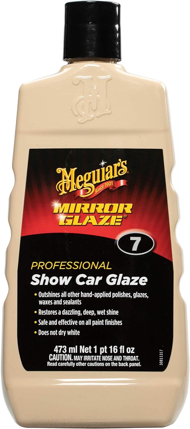 Meguiar's M716 Mirror Glaze Show Car Glaze, Exceptional Polish Restores a Deep Wet Shine - 16 Oz Bottle-0