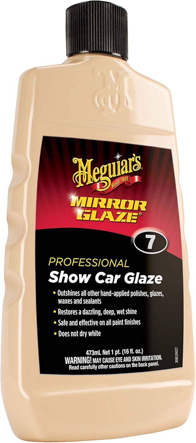 Meguiar's M716 Mirror Glaze Show Car Glaze, Exceptional Polish Restores a Deep Wet Shine - 16 Oz Bottle-1