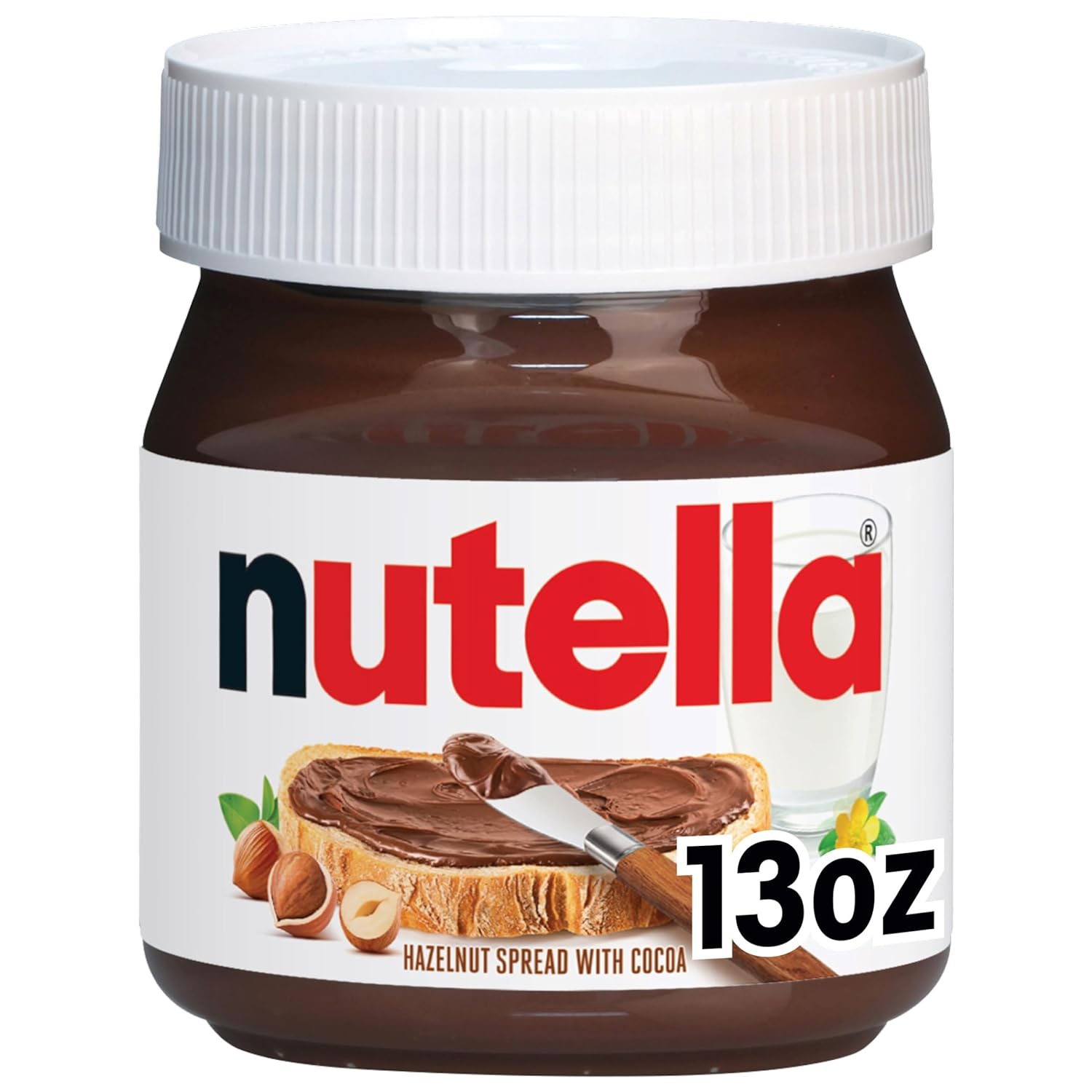 Nutella Hazelnut Spread With Cocoa For Breakfast, 13 Oz Jar-0