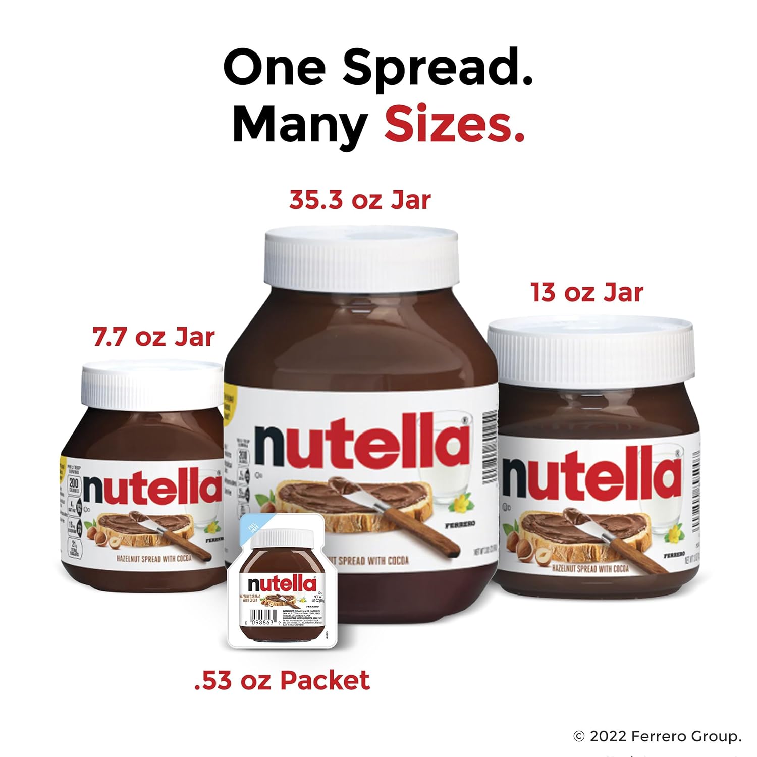 Nutella Hazelnut Spread With Cocoa For Breakfast, 13 Oz Jar-5