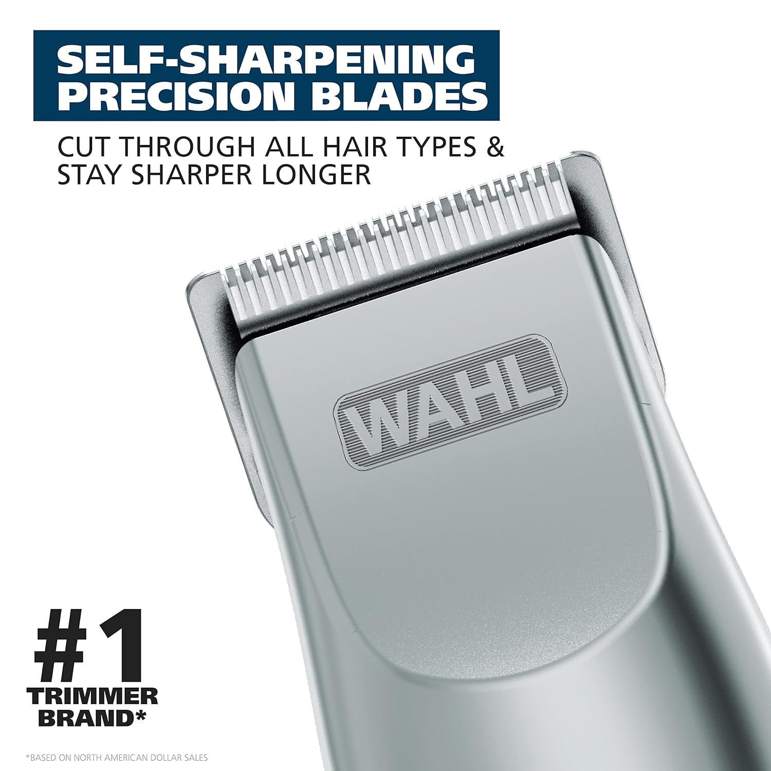 Wahl Groomsman Battery Operated Facial Hair Trimmer for Beard & Mustache Trimming Including Light Detailing and Body Grooming – Model 9906-717V-2