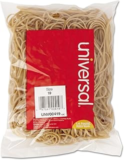 Universal 00419 Rubber Bands, Size 19, 3-1/2 x 1/16, 310 Bands/1/4lb Pack