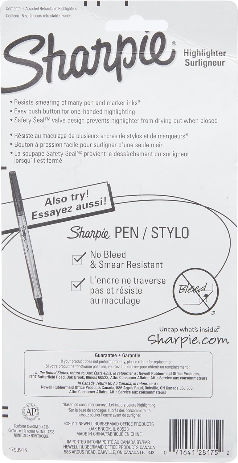 SHARPIE SAN28175PP - Sharpie Retractable Highlighters-1