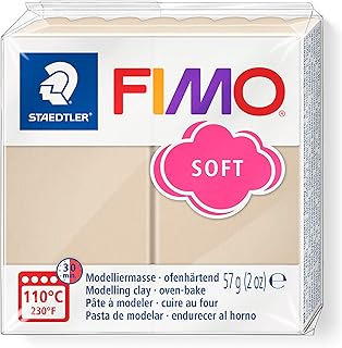 STAEDTLER FIMO Soft Polymer Clay - -Oven Bake Clay for Jewelry, Sculpting, Crafting, Sahara 8020-70