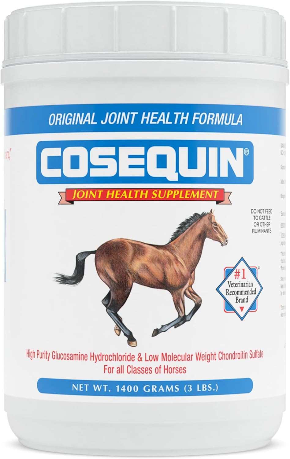 Nutramax Cosequin Original Joint Health Supplement for Horses - Powder with Glucosamine and Chondroitin, 1400 Grams-0