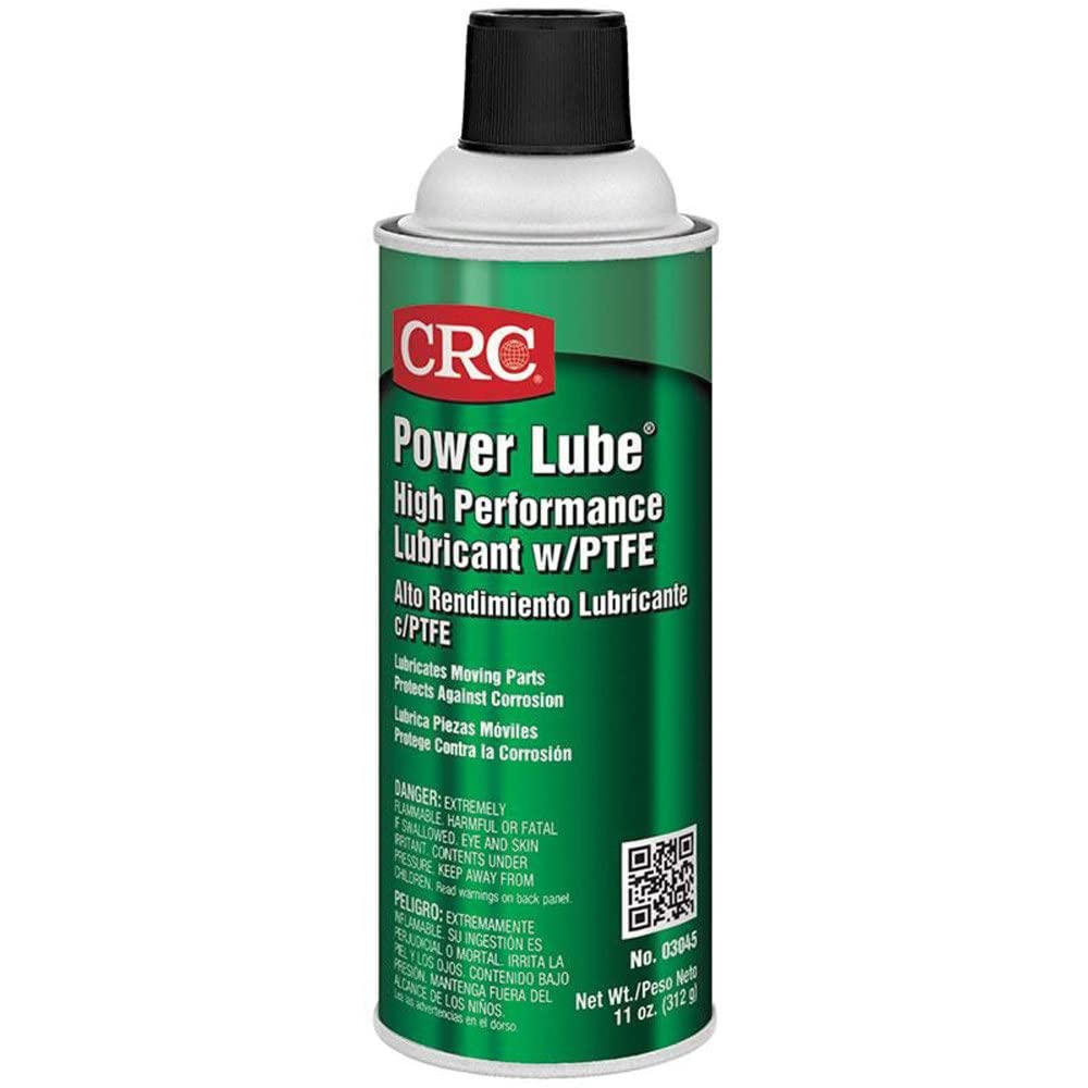 CRC Power Lube Industrial High Performance Lubricant With PTFE, 11 Wt Oz, High Performance Aerosol Lubricant Spray-0