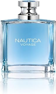 Nautica Voyage Eau De Toilette for Men - Fresh, Romantic, Fruity Scent Woody, Aquatic Notes of Apple, Water Lotus, Cedarwood, and Musk Ideal Day Wear 3.3 Fl Oz