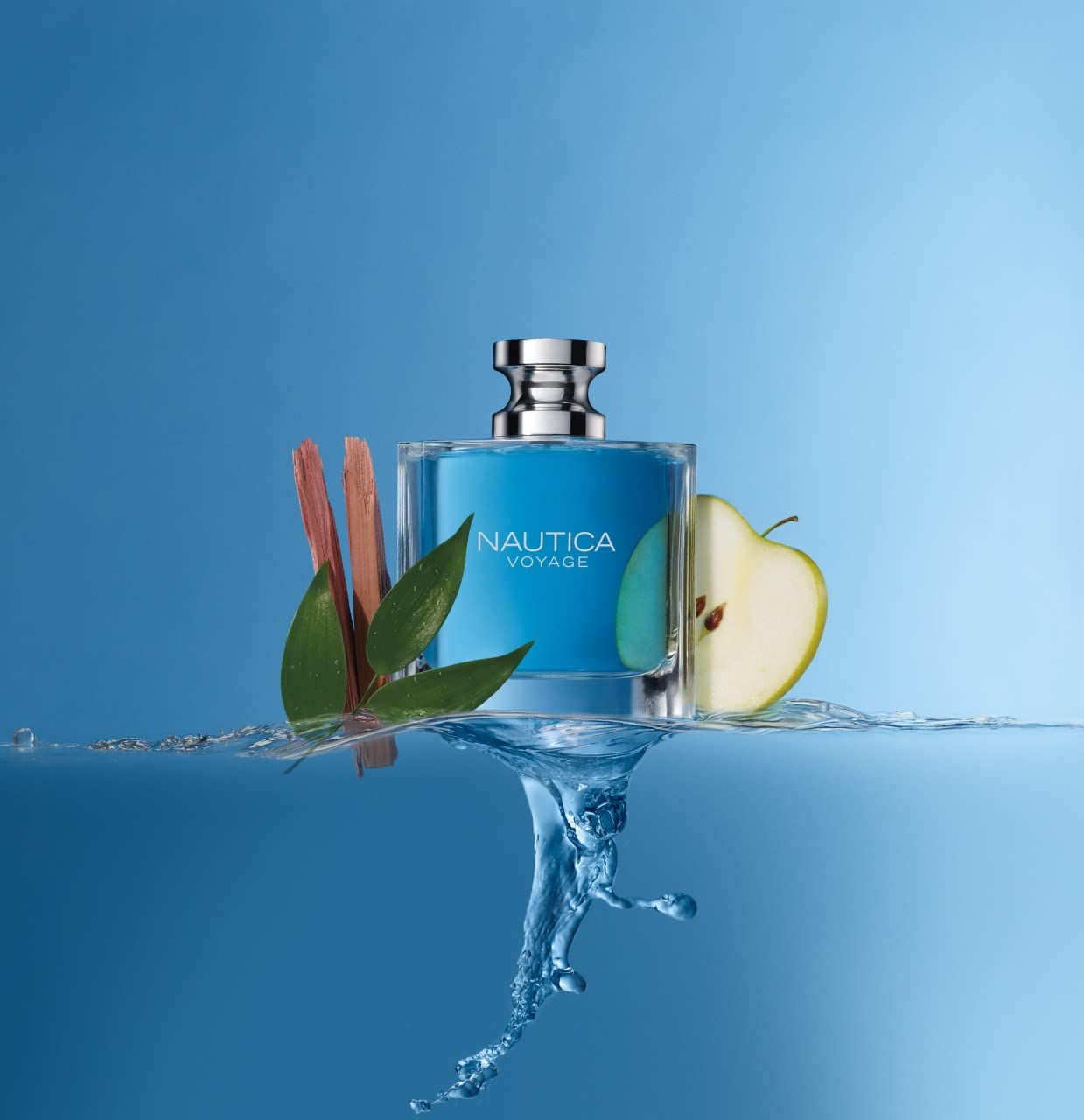 Nautica Voyage Eau De Toilette for Men - Fresh, Romantic, Fruity Scent Woody, Aquatic Notes of Apple, Water Lotus, Cedarwood, and Musk Ideal Day Wear 3.3 Fl Oz-1